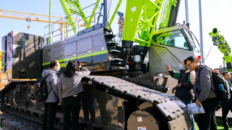 zoomlion paletli vinç Sanghay Bauma Zoomlion 5