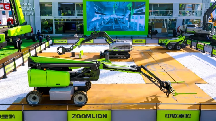 zoomlion akıllı robotlar Sanghay Bauma Zoomlion 2